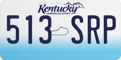 KY license plate 513SRP