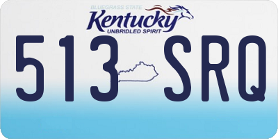 KY license plate 513SRQ