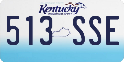 KY license plate 513SSE