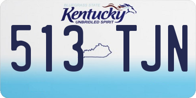 KY license plate 513TJN