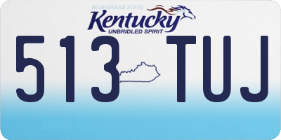 KY license plate 513TUJ