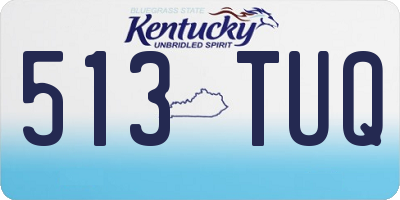 KY license plate 513TUQ