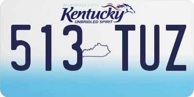 KY license plate 513TUZ