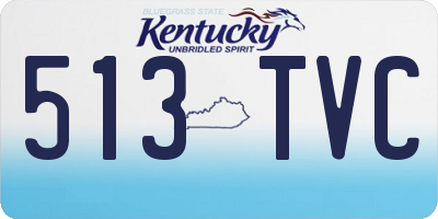 KY license plate 513TVC