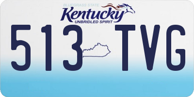 KY license plate 513TVG