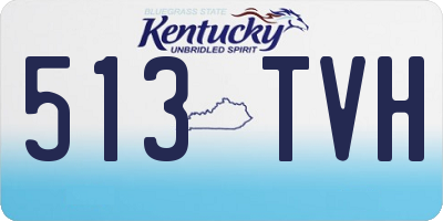KY license plate 513TVH