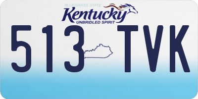 KY license plate 513TVK