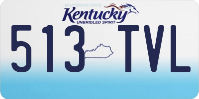 KY license plate 513TVL