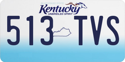 KY license plate 513TVS