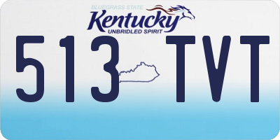 KY license plate 513TVT