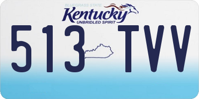 KY license plate 513TVV