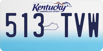 KY license plate 513TVW