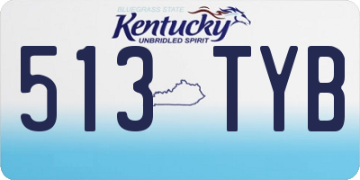 KY license plate 513TYB