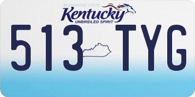 KY license plate 513TYG