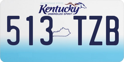 KY license plate 513TZB
