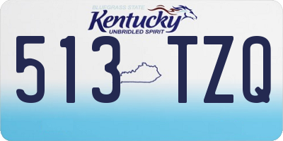 KY license plate 513TZQ