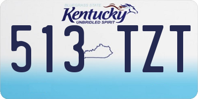 KY license plate 513TZT
