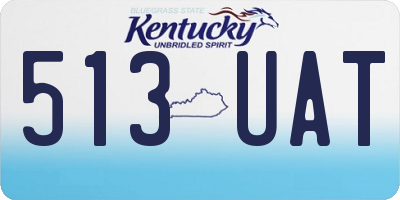 KY license plate 513UAT