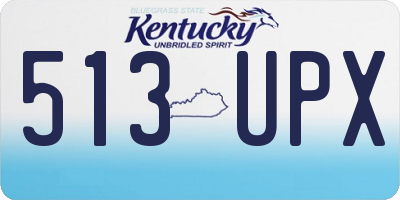 KY license plate 513UPX