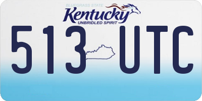 KY license plate 513UTC