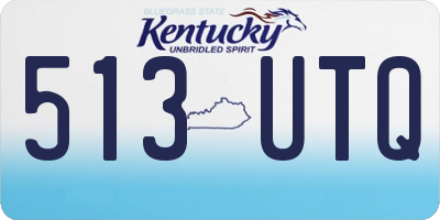 KY license plate 513UTQ