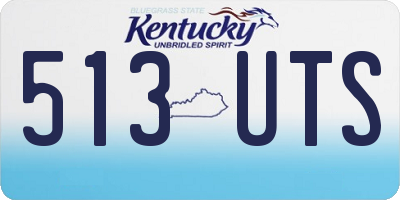 KY license plate 513UTS