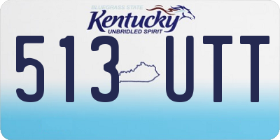 KY license plate 513UTT