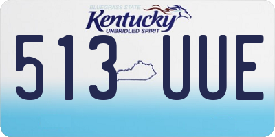 KY license plate 513UUE