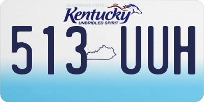 KY license plate 513UUH