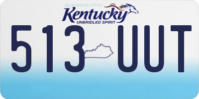 KY license plate 513UUT
