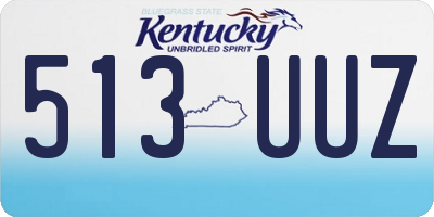 KY license plate 513UUZ