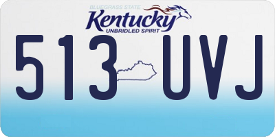 KY license plate 513UVJ