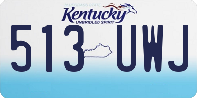 KY license plate 513UWJ