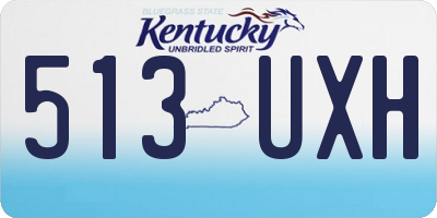 KY license plate 513UXH
