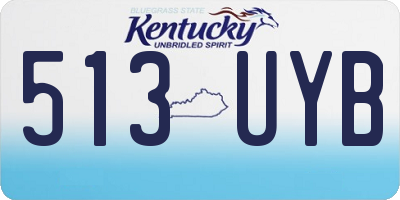 KY license plate 513UYB