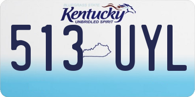 KY license plate 513UYL