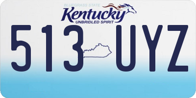 KY license plate 513UYZ