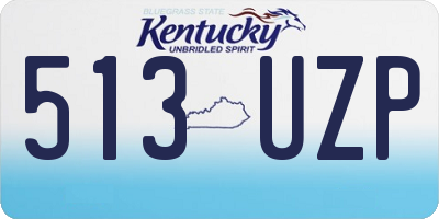 KY license plate 513UZP