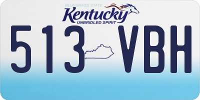 KY license plate 513VBH