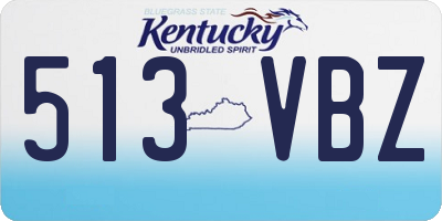 KY license plate 513VBZ