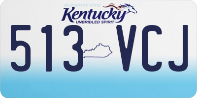 KY license plate 513VCJ