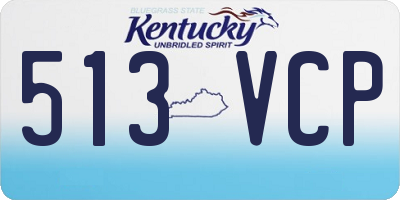 KY license plate 513VCP