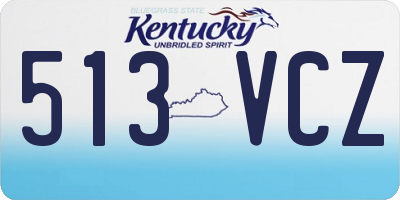 KY license plate 513VCZ