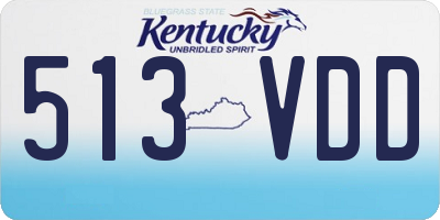 KY license plate 513VDD