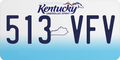 KY license plate 513VFV