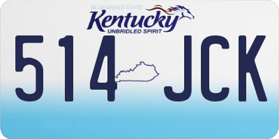 KY license plate 514JCK