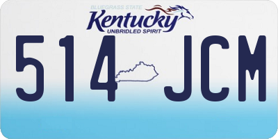 KY license plate 514JCM