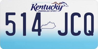 KY license plate 514JCQ