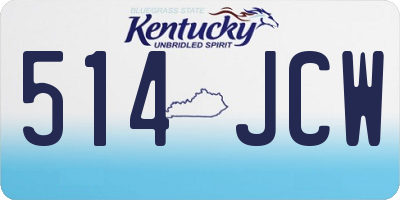 KY license plate 514JCW
