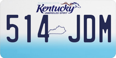 KY license plate 514JDM